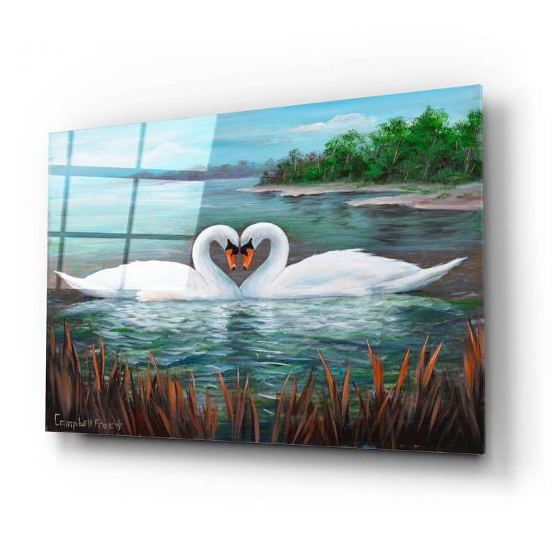  «Eye to Eye» par Campbell Frost, art mural en verre acrylique, 24 po x 16 po, H 16 po x l 24 po