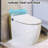 Heated Seat Smart Toilet, One Piece Toilet, Automatic Flush Tank Less Toilet without Bidet, with Foot sensor Flush, White Night Light, Knob Control, Power Outage Flushing, Soft Close Cover
