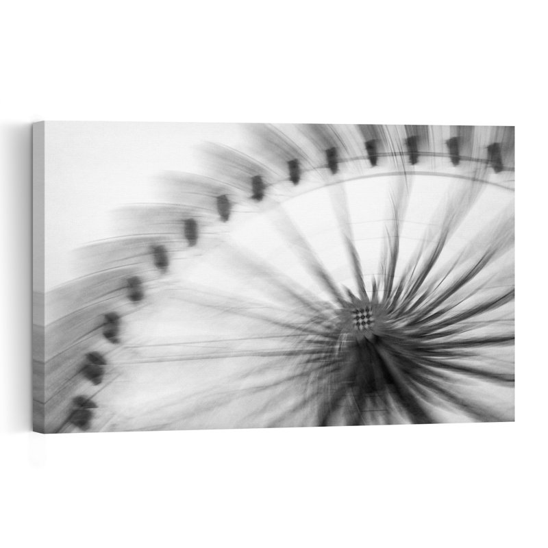 " Spinning Ferris Wheel Motion Abstract Contemporary Architecture Wall Art Print " by Roswitha Schleicher-Schwarz