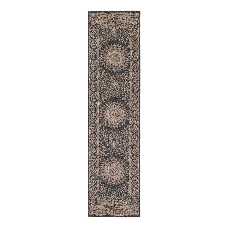 Tapis intérieur / extérieur Ornate Lamotte, Tapis de couloir 2 pi x 8 pi