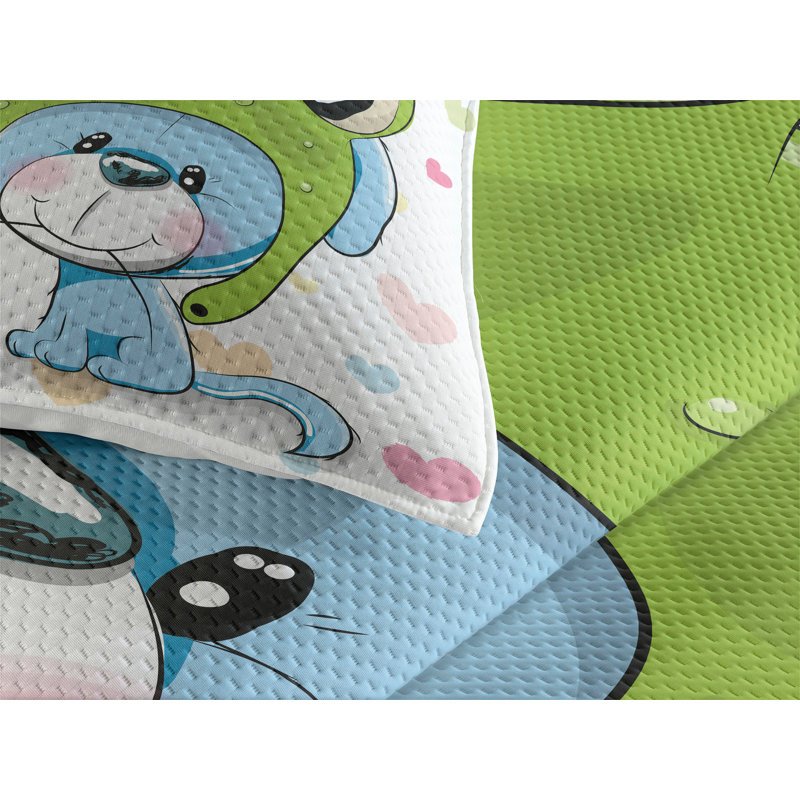 Polyester Coverlet, King Bedspread + 2 Shams