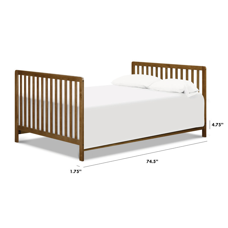 Rails pour lit double, Noyer