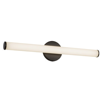 Tectra 24-in Black dimmable LED Wall/Vanity Light