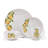 Country Lemons 16-Piece Porcelain Dinnerware Set-Service For 4