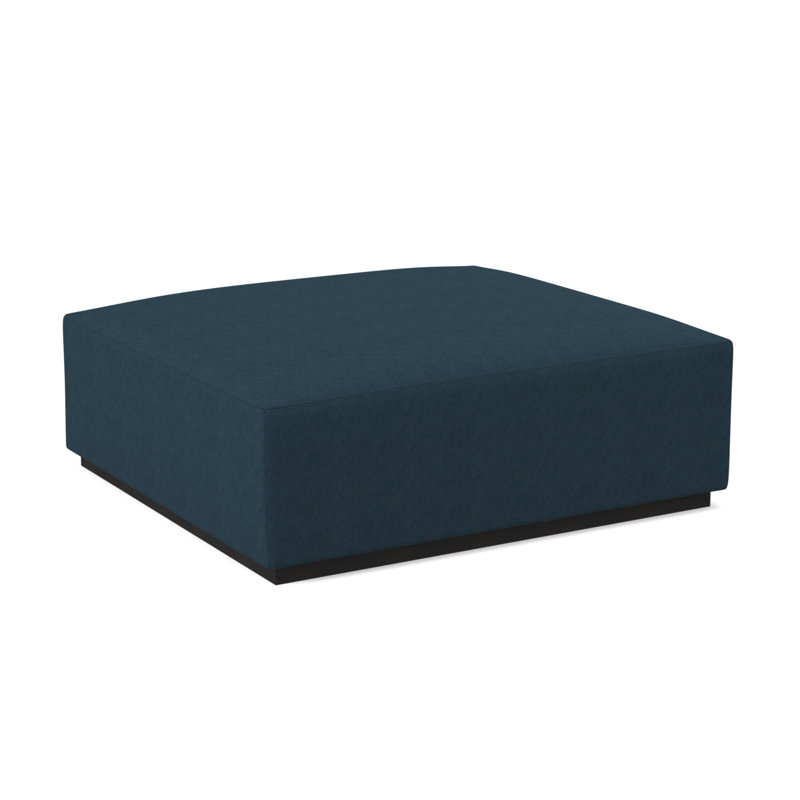 Repose-pieds Club, Espresso, Mélange de polyester Margaret Lagoon