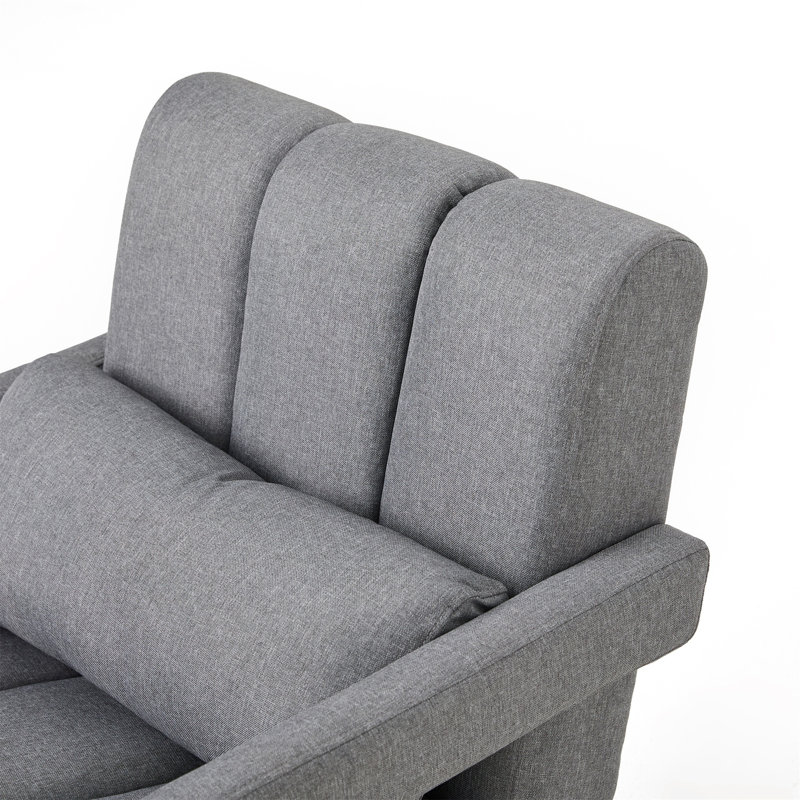 Fauteuil d'appoint simple pour une personne, Gray Fabric