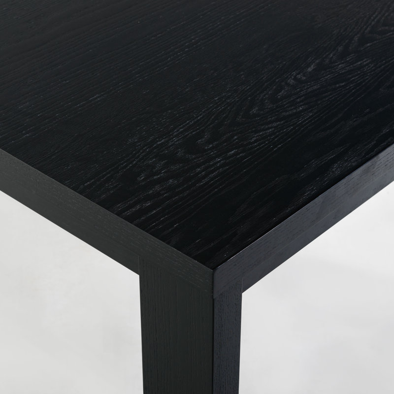 Desmond Extendable Wood Dining Table, Black