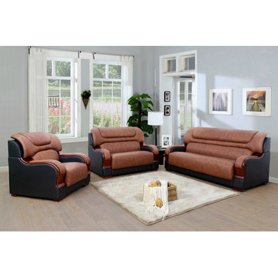 3 - Piece Leather Living Room Set