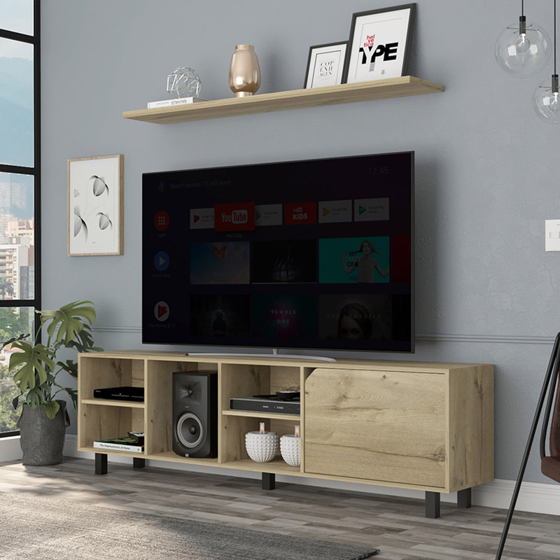 Crédence de rangement l 70,8 po, Beige
