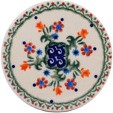 Spring Flowers Stoneware Round Coaster