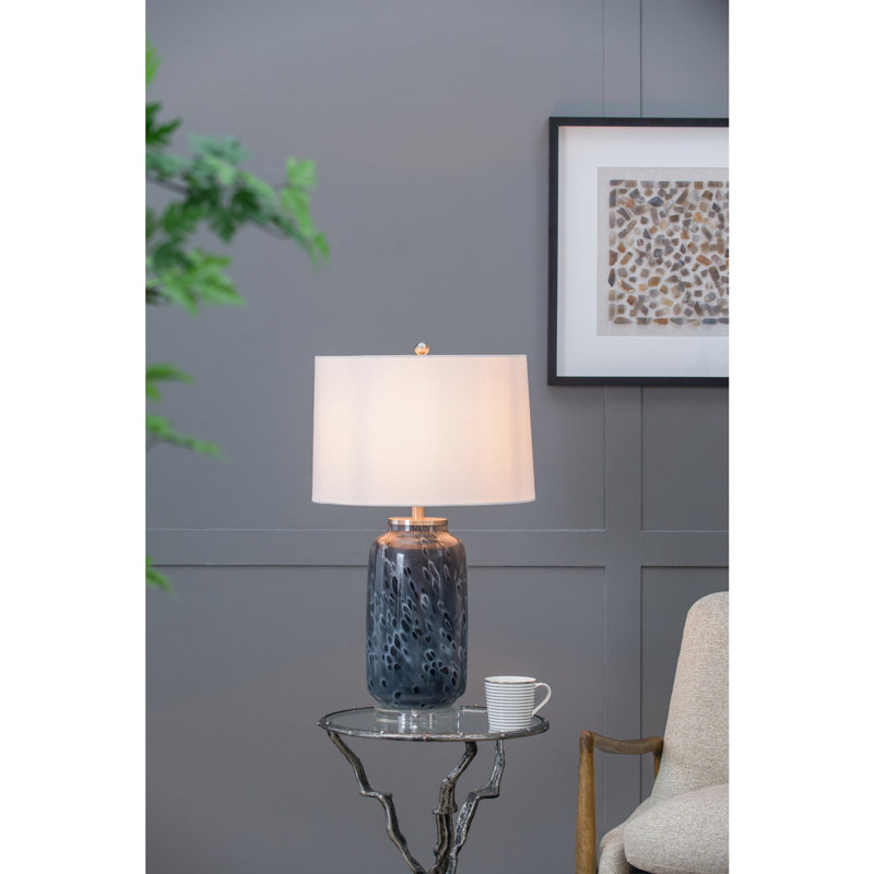 Lampe de table en verre Ellis D16,9 po x H 28 po