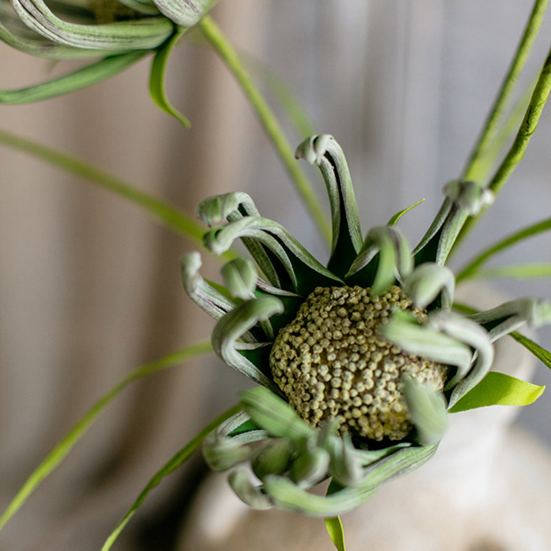 Art avec tiges de tournesol, 3 tiges, Vert
