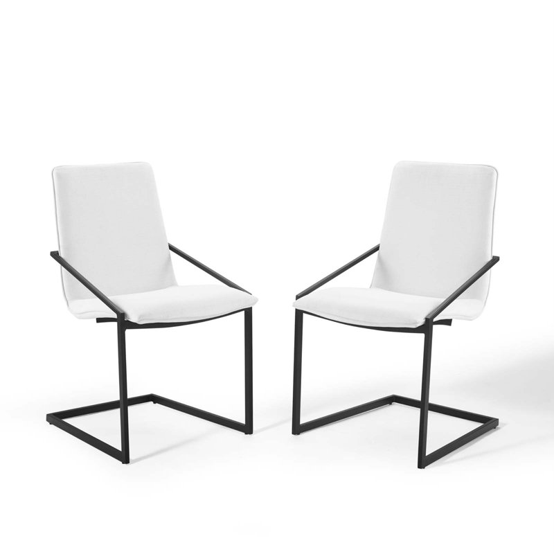 Chaise rembourrée Pitch, Blanc