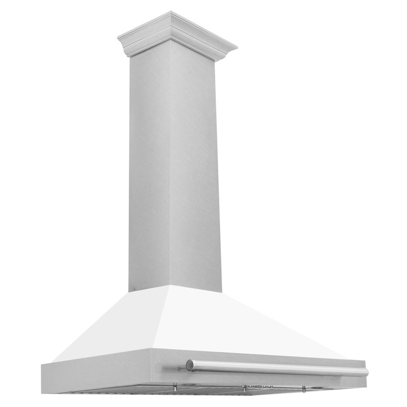 ZLINE 36" Fingerprint Resistant Stainless Steel Range Hood, White Matte