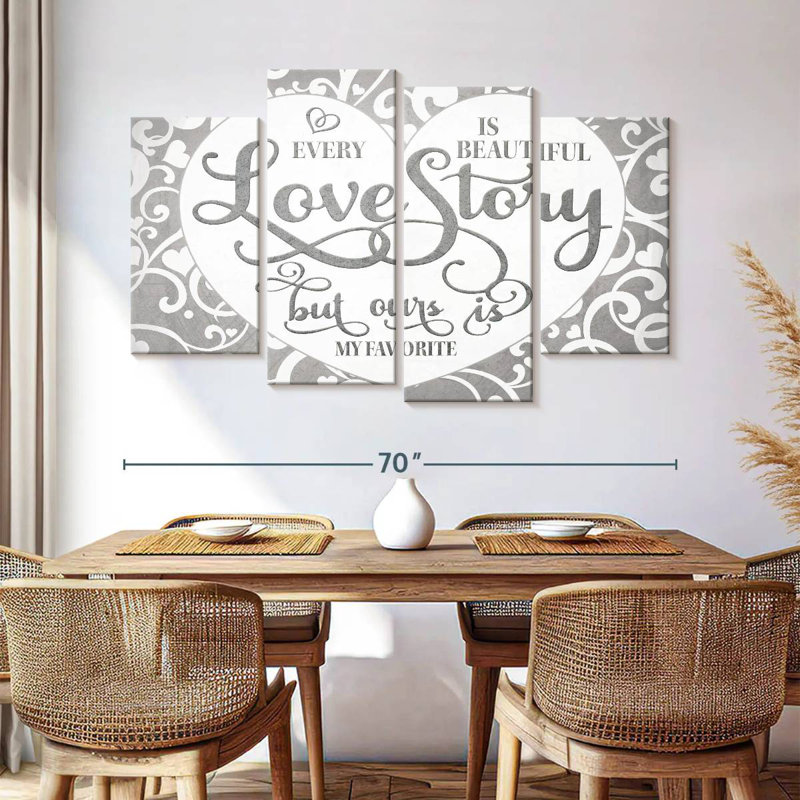 Tergel, histoire d'amour, typographie, H 42 po x l 68 po