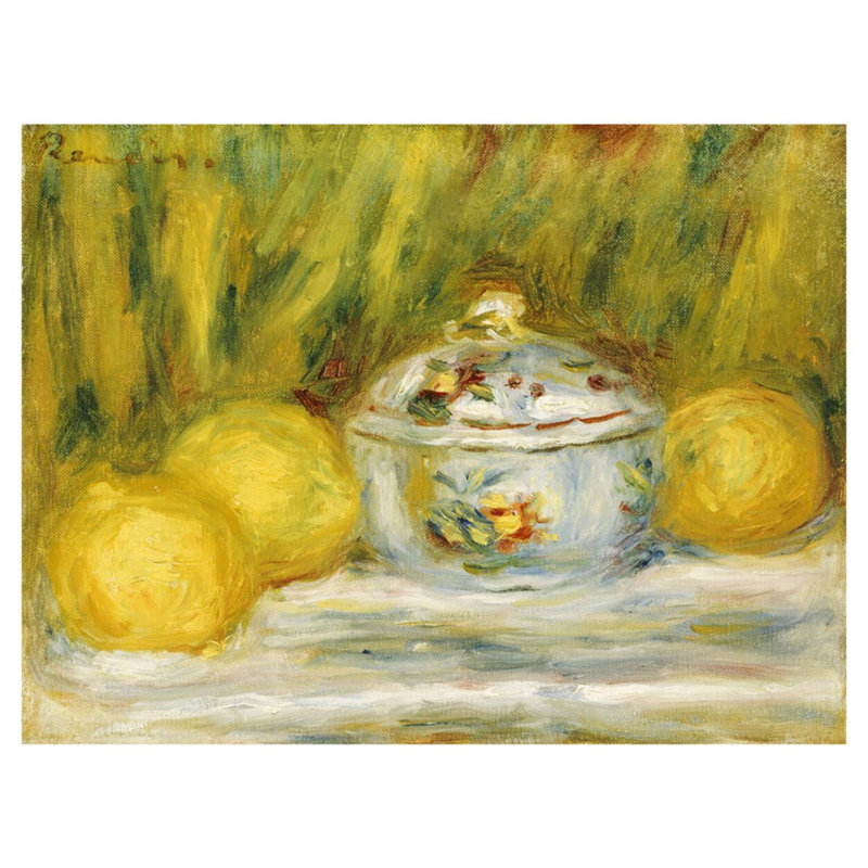 «Sugar Bowl and Lemons» par Pierre-Auguste Renoir - Impression giclée, H 32 po x l 40 po