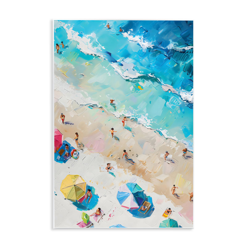 Family Beach Fun Day Wall Plaque, design by LSR Design Studio, 15" H x 10" W