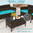 Klea Wicker 8 - Person Patio Conversation Set with Cushions-764159925
