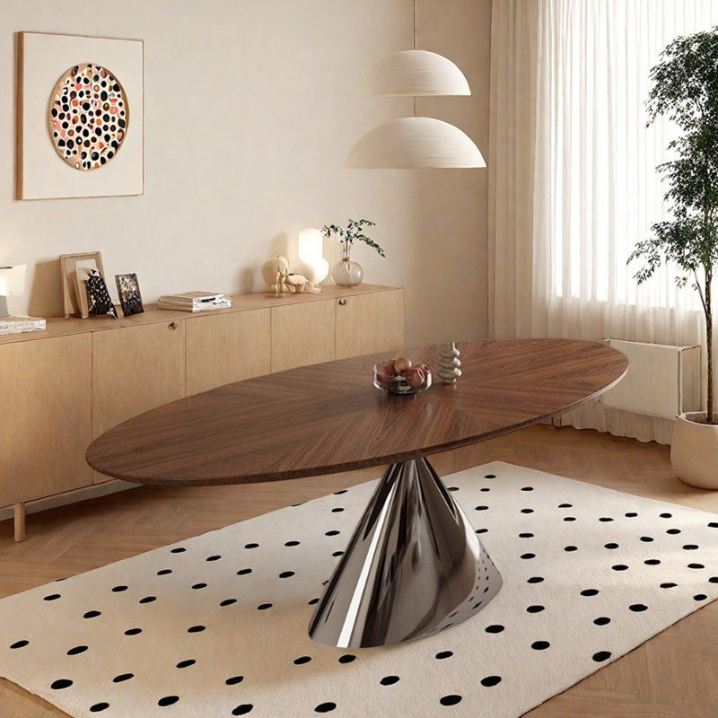 Table de modelage ovale Minimalist Design, H 29,52 po x L 78,74 po x l 39,37 po