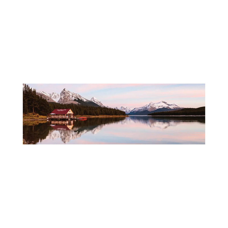 Maligne Lake Panorama by Matteo Colombo - Wrapped Canvas Panoramic Gallery-Wrapped Canvas Giclée