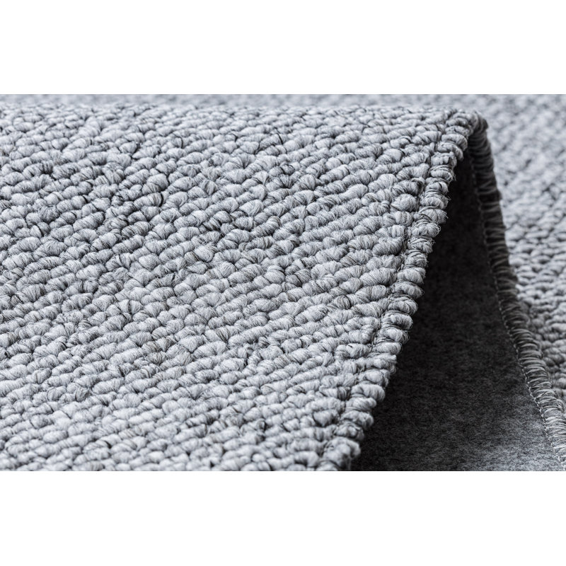 Oveta Solid Colour Area Rug, Rectangular 200 x 290cm, Gray/Brown/Blue