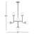 Newport 8 - Light Dimmable Sputnik Modern Linear Chandelier