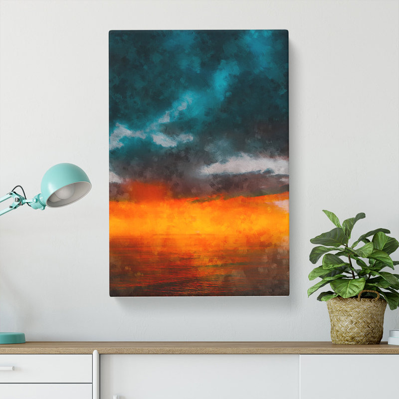 Sunset Over Catalina Island - Wrapped Canvas, 50cm H x 35cm W x 3cm D
