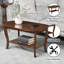Table basse ovale 36 "avec tablette Carbin-598350991