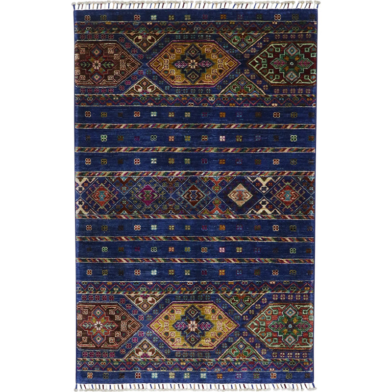 Linear Ultramarine Khorjin 3'4" x 5'2"
