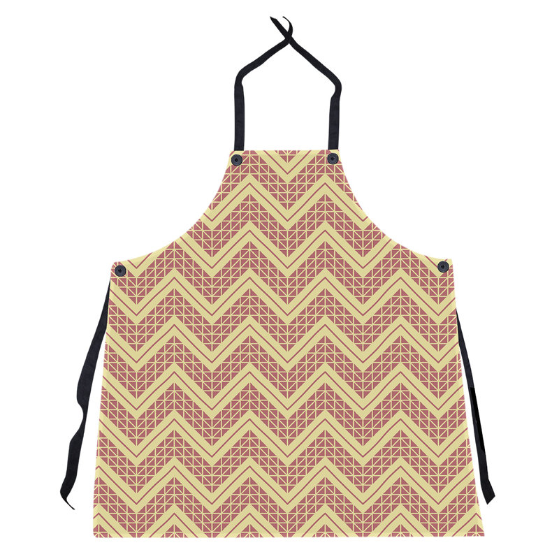Stephenie Bib Apron, Yellow/Red