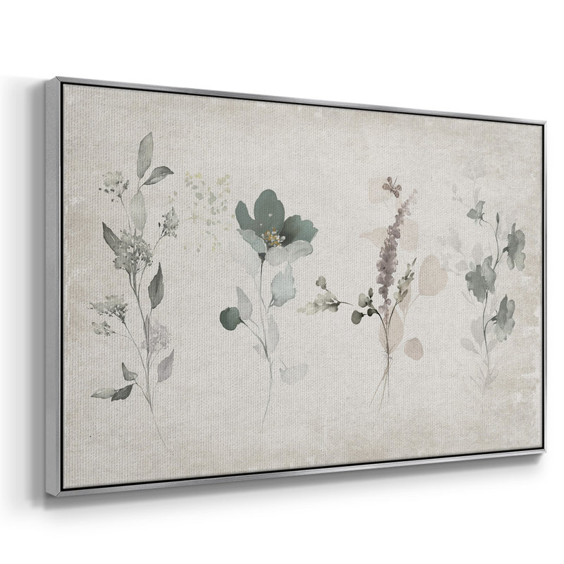 Arrangement rétro encadré sur toile, Silver, H 17 po x l 25 po x P 2 po
