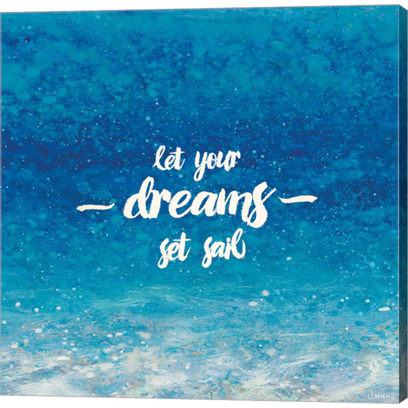 «Underwater Quotes II» par James Wiens - reproduction d'art textuel sur toile tendue, H 12 po x l 12 po x P 1,5 po