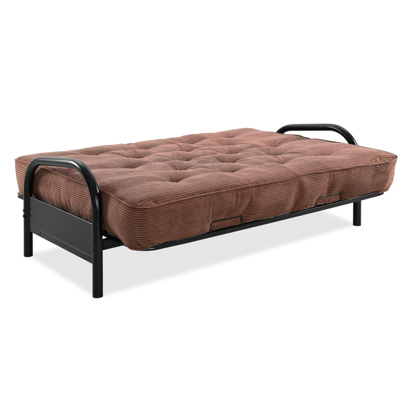 Futon et matelas Mcbrayer, Velours côtelé java