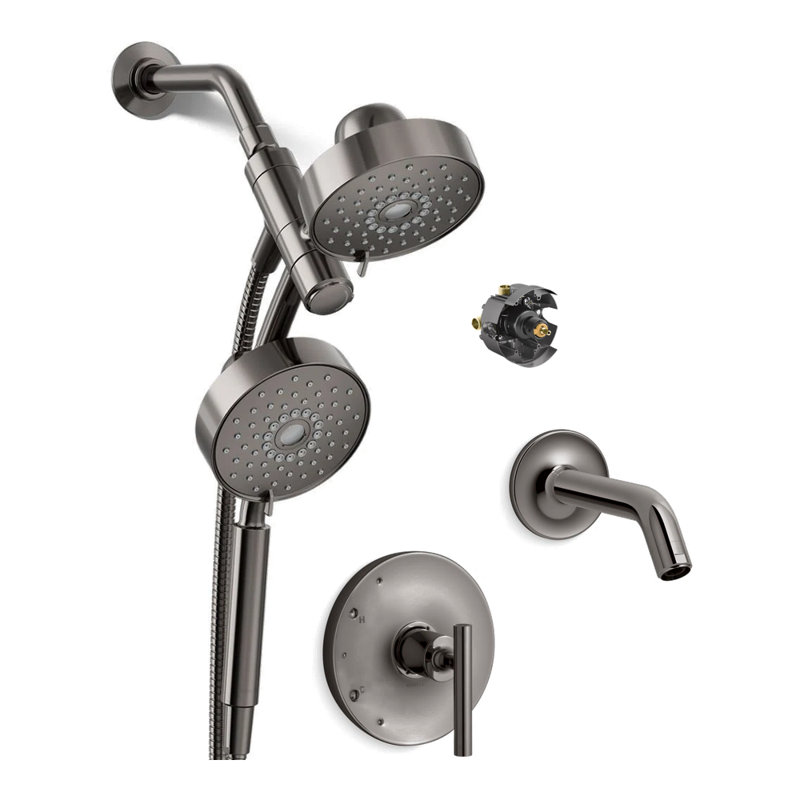Purist 2 in 1 Shower Kit 2.5GPM, Vibrant Titanium