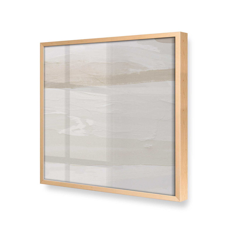 «So l'apaisant Sahara V1» sur toile, H 13,5 po x l 13,5 po x P 1,25 po, Raw Maple Single Picture Framed Paper