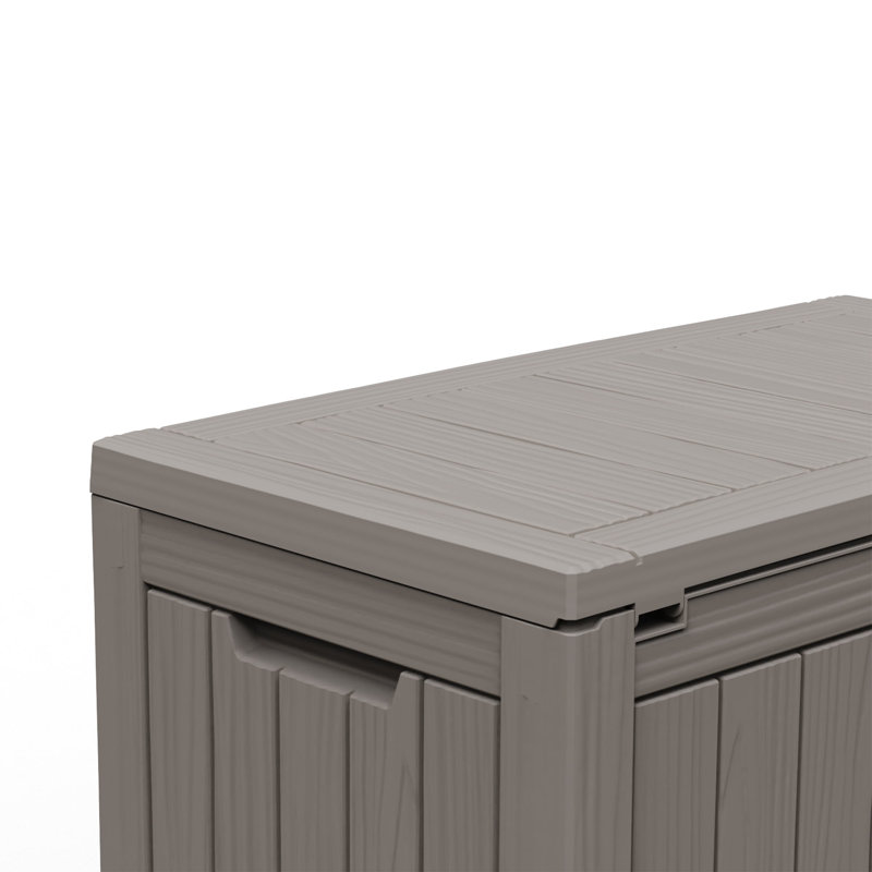 Boîte de rangement pour terrasse 45 po, Noir