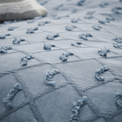 Kona Cotton Duvet Cover Blue