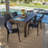 Appleby 6 - Person Acacia Solid Wood Patio Dining Set Rectangular Table