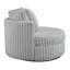 Fauteuil demi-tonneau surdimensionné très moelleux et ultra-moelleux