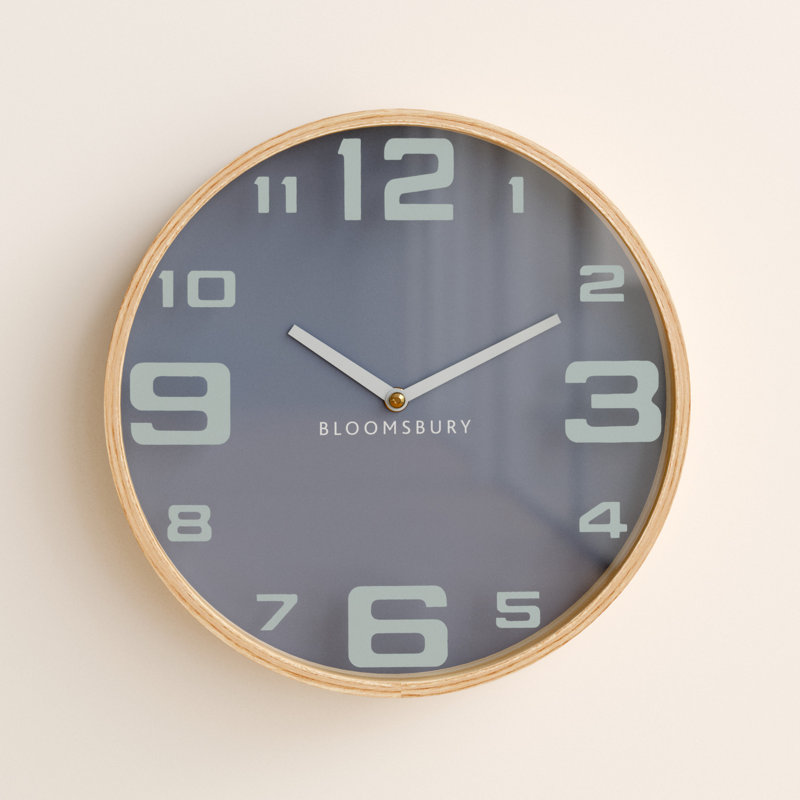 Athol Wood Wall Clock, Grey