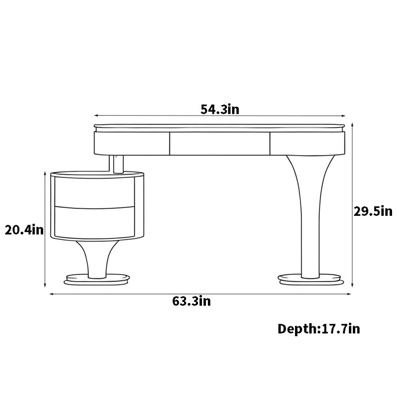 Commode légère de luxe