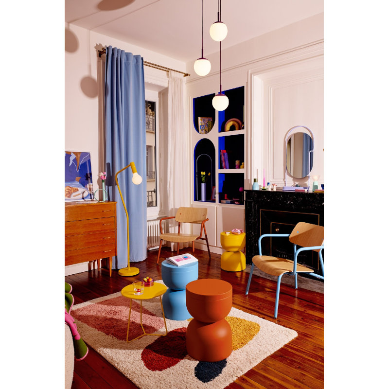 Tabouret de bar 18 po Piapolo, Orange confite