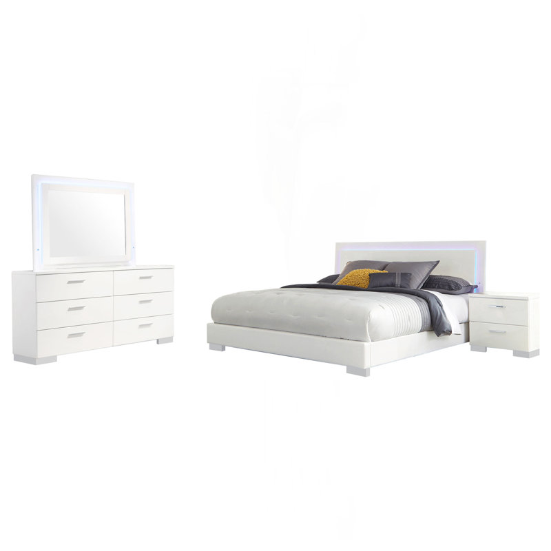 Ensemble de chambre avec grand lit 4 pièces Dulcey