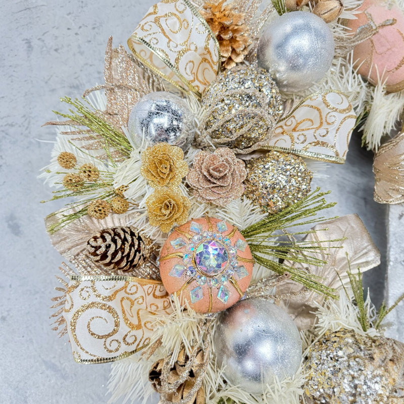 Handcrafted Faux Mixed Assortment 22'' Wreath
