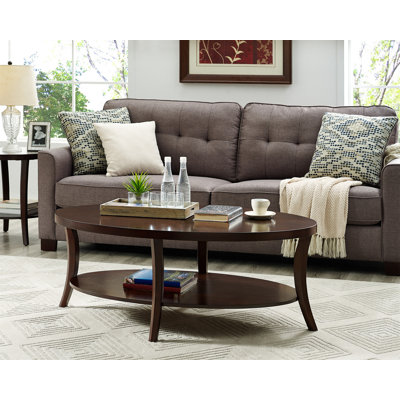 Perth 3-Piece Oval Coffee Table With End Tables Set