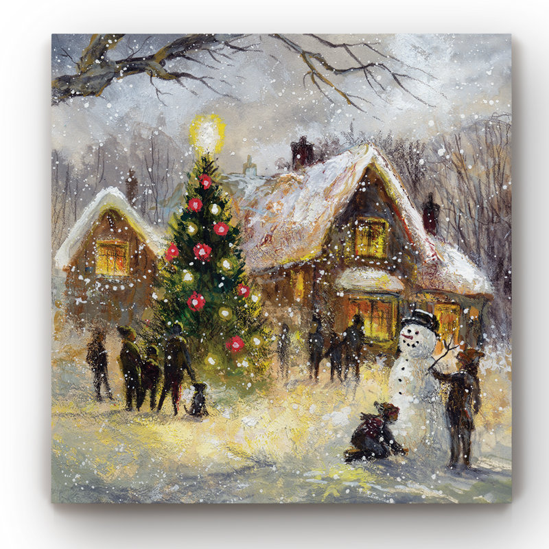 " Tree Lighting ", 10" H x 10" W x 1.5" D