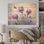 Chardons royaux mauves - chardon, art sur bois de pin naturel