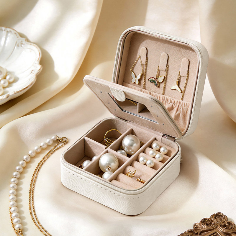 Jewellery Box + Dividers, White