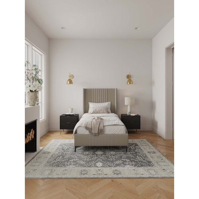 Lit plateforme en bois d'eucalyptus Promau