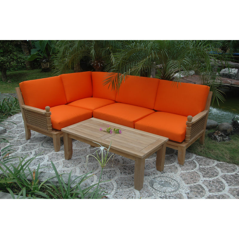 Outdoor 2 - Piece Teak Conversation Set